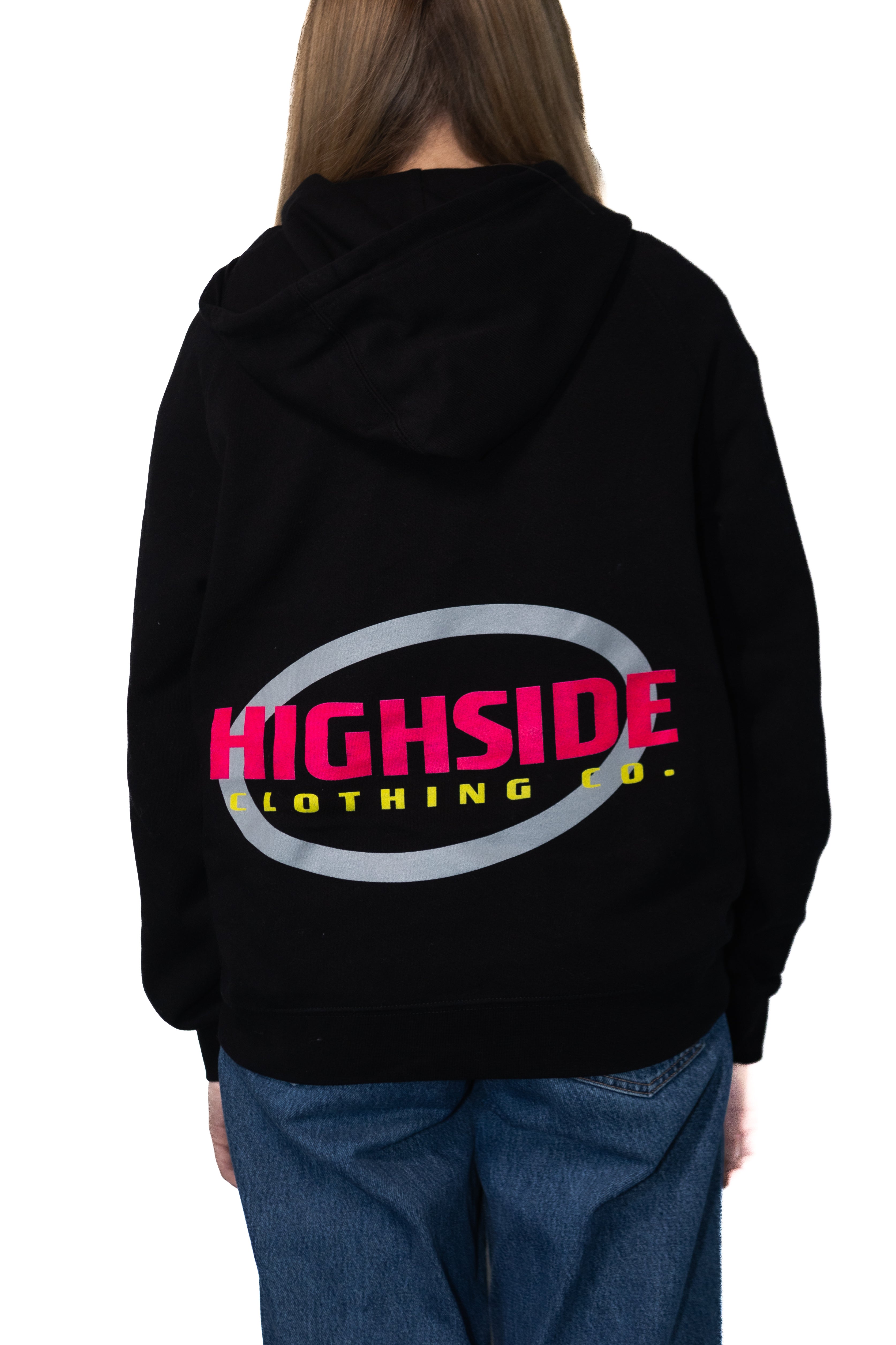 Womens Hoodie (Black) | Highside Clothing Company